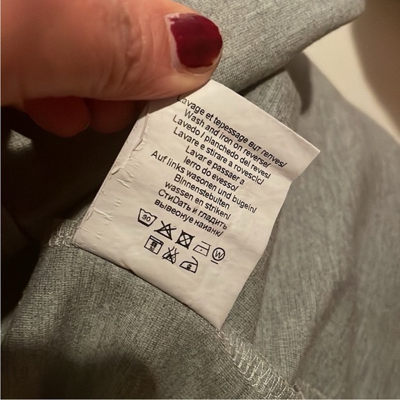 Kenzo Designer T-Shirt Dress Grey Logo Short Sleeve size L - Picture 6 of 10